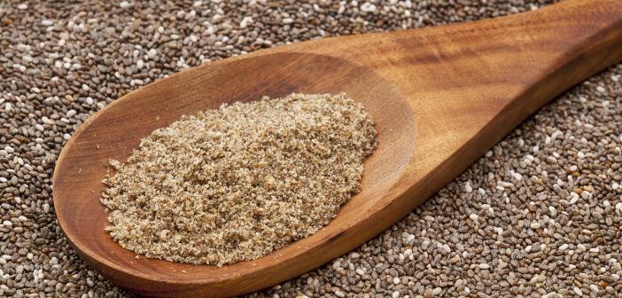 chia seed powder (grounded + raw chia seeds)